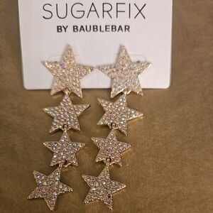 Glamorous Star Dangling Earrings By Bauble Bar